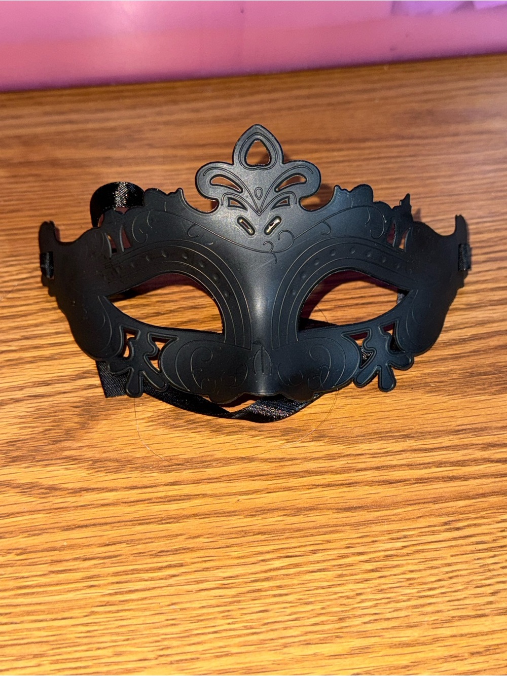 Halloween costume black masquerade mask